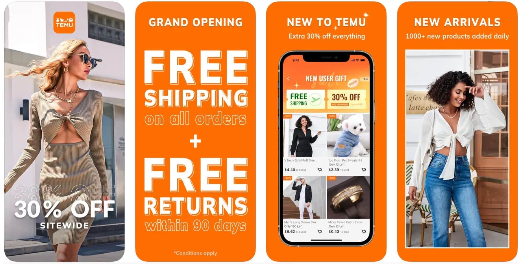 Les catégories tendance sur Temu à ne pas manquer